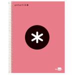Cuaderno en espiral Antartik A5 cuadriculado coral