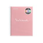 Libreta Miquelrius A4 120 hojas Cuadriculada Emotions Rosa características