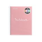 Libreta Miquelrius A4 120 hojas Cuadriculada Emotions Rosa