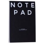 Bloc de notas Octagon A5 liso negro