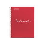 Libreta Miquelrius A4 80 hojas Cuadriculada Emotions Craft Rojo