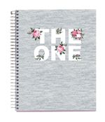 Cuaderno Miquelrius Espiral A5 Cuadriculado Rosas