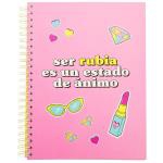 La vecina rubia Libreta A4 - Ser rubia es un estado de ánimo