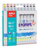 Set de 10 rotuladores Apli Colours & Stamps características