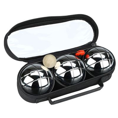 Set de petanca IV 3 bolas plateadas COC 52JP-COC-Uni, Get & Go