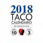 Calendario 2018 Taco clásico Sagrado Corazón con peana