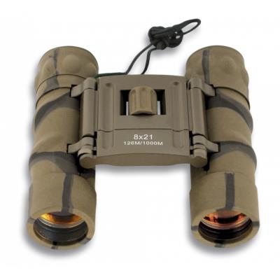 Binocular Martinez Albainox Color Camuflaje Verde 8x21 Mm Con Lente De Rubí Y Funda Inlcluida 33069