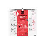 Calendario de pared 2020 M mes vista para escribir características