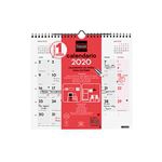 Calendario de pared 2020 M mes vista para escribir