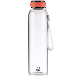Botella de agua Benetton Borosilicato 550ml Roja precio