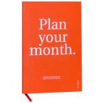 Planificador Octagon mes vista Plan your Month naranja