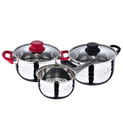Batería de cocina 5pc Pierre Cardin Acero Inox