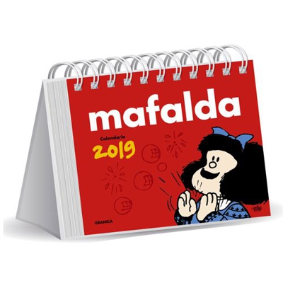 Calendario de sobremesa Granica Mafalda 2019 rojo