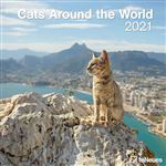 Calendario de pared 2021 Tenues cats around the world precio