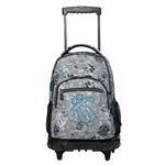 Mochila escolar Totto con ruedas renglones newspaper características