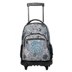 Mochila escolar Totto con ruedas renglones newspaper
