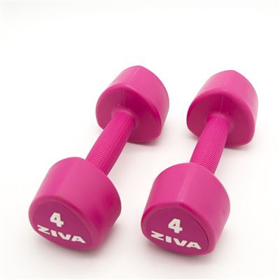 2 Mancuernas de 4 Kg Ziva Chic Studio Rosa