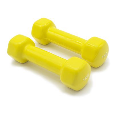 2 Unidades de 1 kg Mancuernas de Vinilo