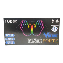 Guantes Nitrilo touch sin Polvo Negro 100 Unidades características