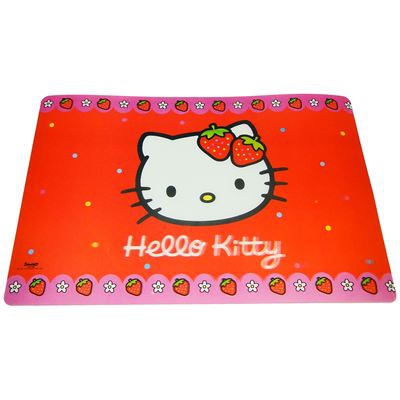 Salvamantel 3D Infantil Hello Kitty Rojo