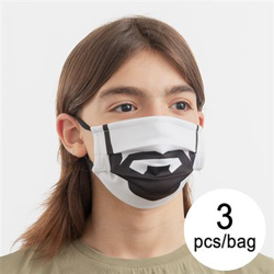 Mascarilla Higiénica de Tela Reutilizable Beard Luanvi Talla M (Pack de 3) en oferta