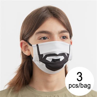 Mascarilla Higiénica de Tela Reutilizable Beard Luanvi Talla M (Pack de 3)