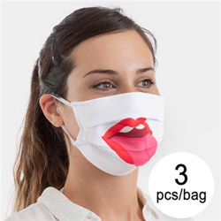 Mascarilla Higiénica de Tela Reutilizable Tongue Luanvi Talla M (Pack de 3) en oferta