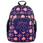 Mochila escolar Totto Crayoles Morado