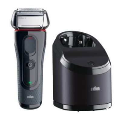Máquina de Afeitar Braun 5-5050cc Papel Aluminio Recortadora Negro Belleza masculina