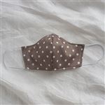 Mascarilla Olivia Lupita higiénica lavable lunares talla S