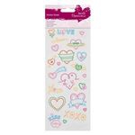 Stickers Scarp Neon glitter LOVE