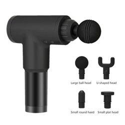 Pistola de masaje profesional descontracturante Negra en oferta