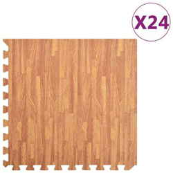 Esterilla de suelo 24 piezas vidaXL color madera 8,64 ? EVA precio