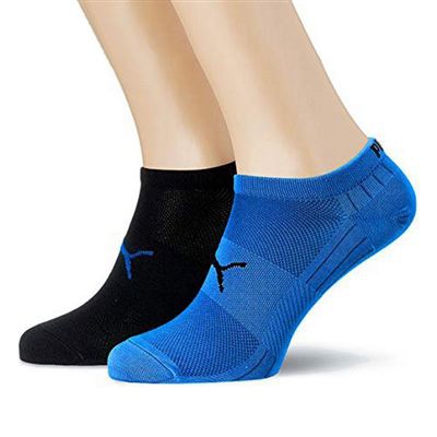 Calcetines Tobilleros Puma PERFORMANCE TRAIN Azul 2 Pares Negro/Azul Talla 39-42