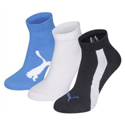 Calcetines Deportivos Puma LIFESTYLE 3 Pares Talla 27-30 Blanco/Negro en oferta