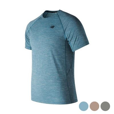 Camiseta de Manga Corta Hombre New Balance Tenacity Gris Talla S