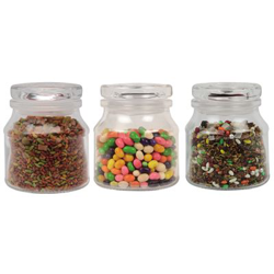 Set 3pc Tarros de Vidrio Bergner Easy 150ml en oferta