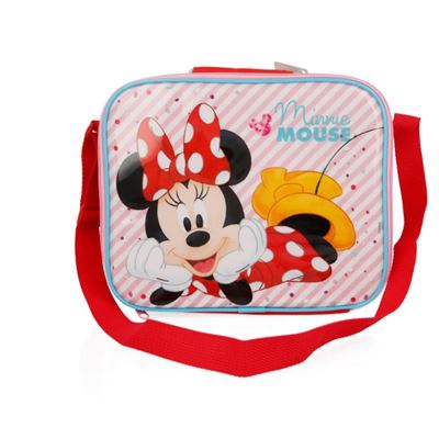 Bolsa portaalimentos Minnie Mouse Rojo