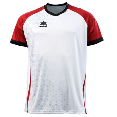 Camiseta Deportiva de Manga Corta Unisex Luanvi Cardiff Blanco Talla: XS