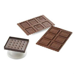 Molde de galletas de chocolate Silikomart Muñeco de nieve en oferta