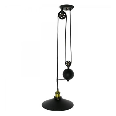 Lámpara de techo Vintage Vega Negro