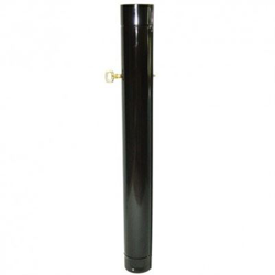 Tubo Estufa Negro Vitrificado de 100 mm. Con Llave de 1 m. precio