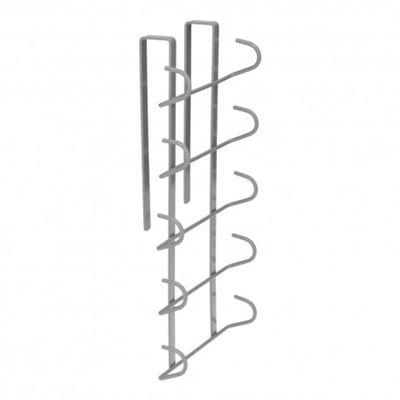 Colgador Tazas, Soporte Cocina Bajo Mueble, Acero 10 Ganchos.