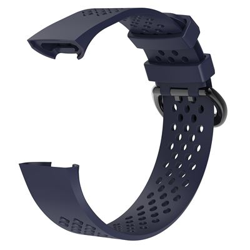Pulsera de Silicona para Fitbit Charge 3 (6.5-9inch), Azul oscuro precio