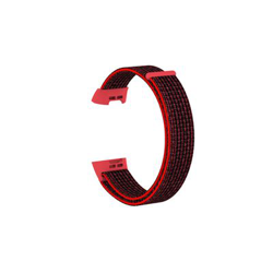 Pulsera de nylon suave para Fitbit Charge 3, Rojo & Negro precio