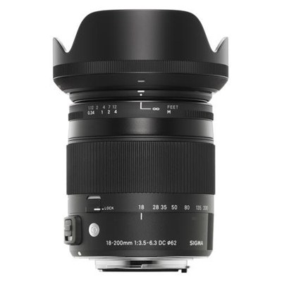 Objetivo Sigma 18-200 mm f3.5/6.3 DC Macro OS HSM Contemporary para Nikon