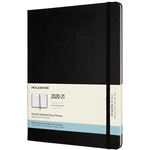 Agenda Moleskine 2020/2021 mes visto XL tapa dura negro precio