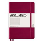 Libreta A5 Leuchtturm 1917 Medium tapa dura rayada rojo port precio