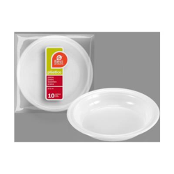 Plato PLÁSTICO Hondo 20,5cm 7 Grueso, Best Products, 10uds en oferta