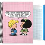 Cuaderno A4 Mafalda Belly Button tapa dura características